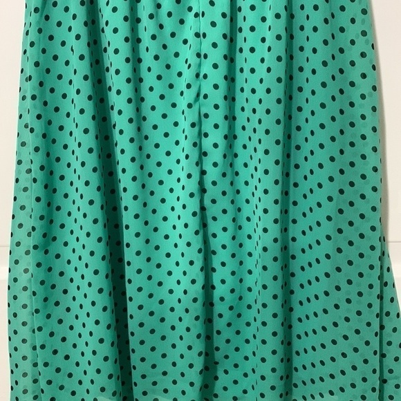 Luscious Los Angeles mint green and black polka-dot dress - Picture 11 of 11